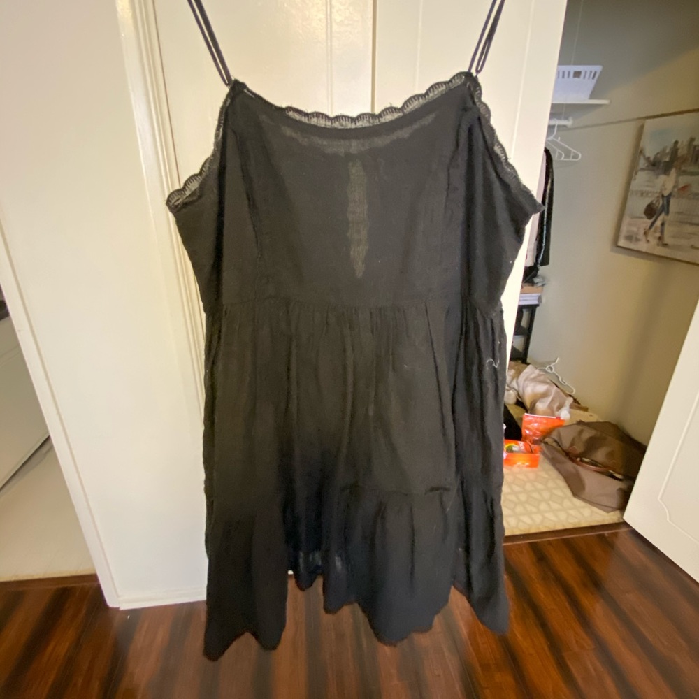 Urban Outfitters Black Ruffle Dress